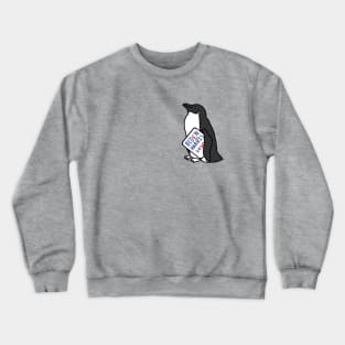 Small Penguin with Biden Harris Sign Crewneck Sweatshirt